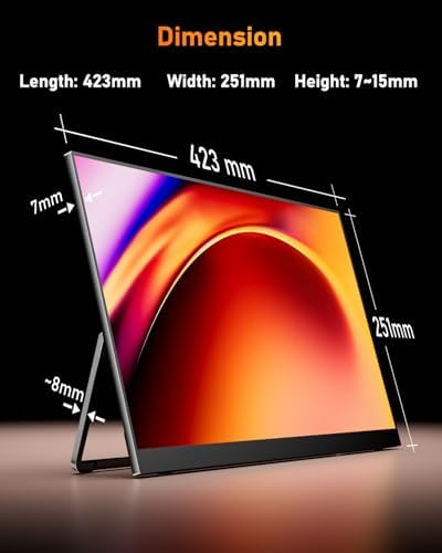 Yodoit 18.5" Portable Monitor 100Hz FHD USB-C IPS for Gaming and Work - Image 7