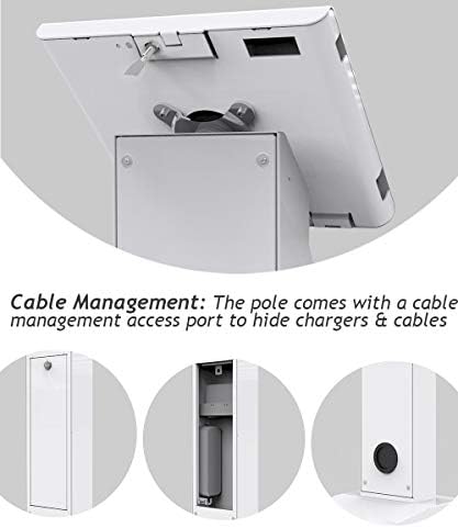 Kiosk Tablet Floor Stand for 10.2 inch iPad 7 8 9 Gen Key Lock Rotation BSF102T - Image 4