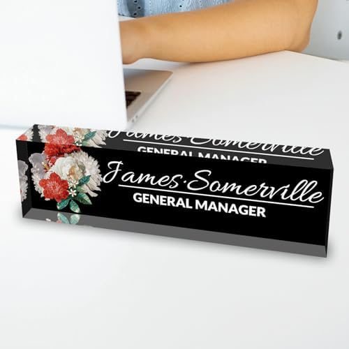 Desk Name Plate Personalized, Custom Name Plate for Desk, Acrylic Desktop Accessories, Office Gift & Decor for Women Men, Teacher Nurse Boss Employee Appreciation Gifts - Image 5