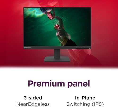 Lenovo L22-4e - Office Monitor - 21.5" FHD IPS Display - 100Hz Refresh Rate - 4 ms MPRT - 99% sRGB - Raven Black - Tilt Stand - Image 7