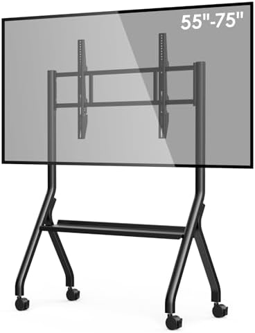 Smart Board Stand with Wheels, Fits 55/65/75 Inch Interactive Whiteboard by Unknown