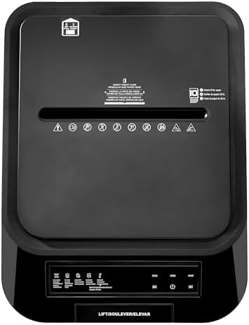 Amazon Basics 200-Sheet Auto Feed Cross-Cut Paper Shredder, High Security P-4, Anti-Jam, 8.5 Gallon Pullout Bin, Black - Image 4