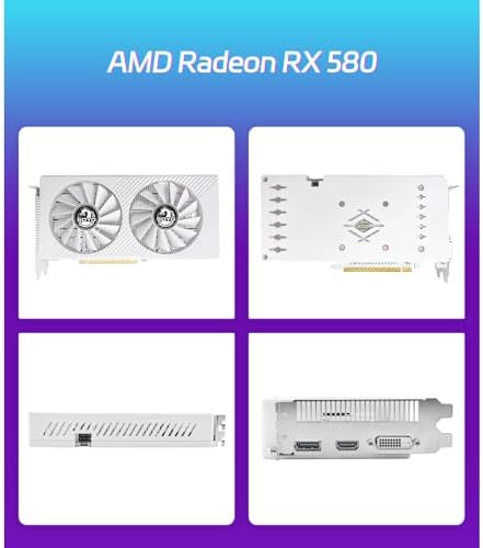 SOYO AMD Radeon RX580 Gaming Graphic Card with 8GB 256 Bit GDDR5 PCI Express x 16 3.0 Equipped with Dual Fans for Working,Gaming - Image 2