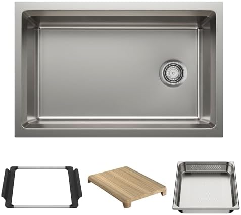 BLANCO Inteos 30" Single Bowl Undermount Stainless Steel Workstation Sink by BLANCO