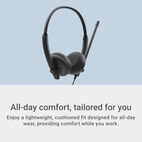 Dell Wired Headset WH125, Boom Mic, Black - Image 5
