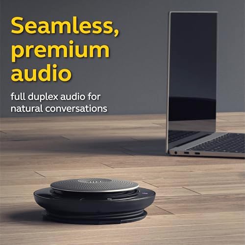 Jabra Speak 750 MS Wireless Bluetooth Speakerphone with Link 370 USB Adapter – Portable Conference Speaker for Holding Meetings Anywhere with Premium Audio - Certified for Microsoft Teams - Image 2