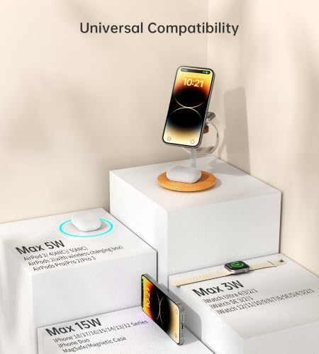 3 in 1 Magnetic Wireless Charging Station for Apple Devices,15W for Magsafe - Image 4