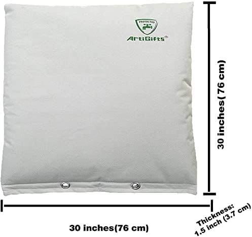 Insulated Pouch - Backflow Insulation Cover for Winter Freeze Protection, Pale Khaki, 30’’W x 30’’H - Measure Before Purchase - Image 5
