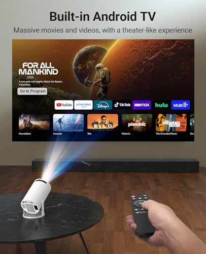 Mini Projector with WiFi and Bluetooth, Built-in App,1080P Supported - Image 2