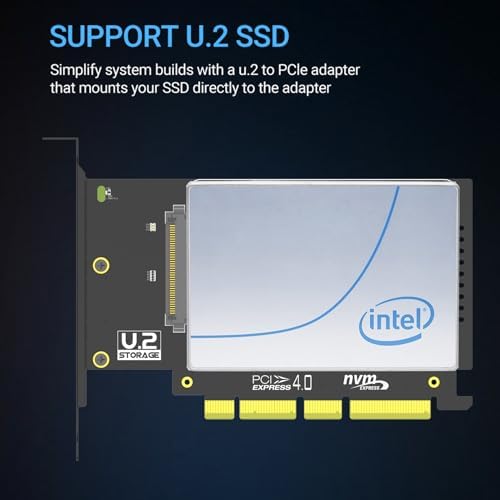 JEYI U.2 to PCIe 4.0 X4 Adapter Card for 2.5inch U.2 NVMe SSDs, 64Gbps - Image 4