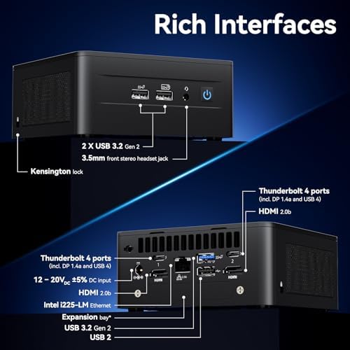 Intel NUC 12 Pro, for ASUS NUC 12 Pro, Wall Street Canyon NUC12WSHi5 Mini PC, 12TH GEN Intel Core i5-1240P, 12-Cores, Upto 4.4 GHz Turbo, 28W Intel Iris Xe Graphics, 16GB RAM, 512GB SSD, Win 11 Pro - Image 5