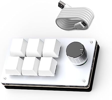 SIKAI CASE Programmable Macro Keyboard, 6 Key Mechanical Gaming Keypad, Custom Knob KeyPad, Hot swappable Switch Gaming Keyboard, Wired programmable keypad with Drawing Programming Video by SIKAICASE
