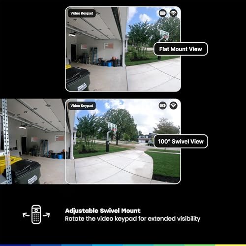 myQ Smart Garage Starter Kit: Garage Door Video Keypad + Wired Power Adapter Kit + Wi-Fi Plug-in 2K Camera, Custom PIN Codes, Wide-Angle Lens, Night Vision, 2-Way Audio, Motion Alerts and App Control - Image 7