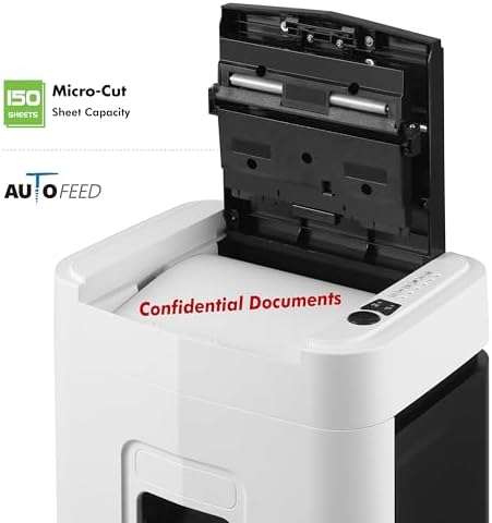 Aurora High Security 150-Sheet Auto Feed Micro-Cut Paper and Credit Card Shredder with 6.3 Gallon Pullout Basket / 60 Minutes/Security Level P-4 - Image 3