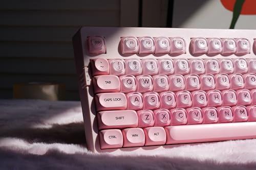 ZORNHER ZH980 Foundation Mechanical Keyboard,95% Pink Creamy Keyboard with Number Pad,Cute Jelly MOA Profile Keycaps,Creamy Sounding Linear Switches,Hot-Swappable,RGB Backlit - Image 4