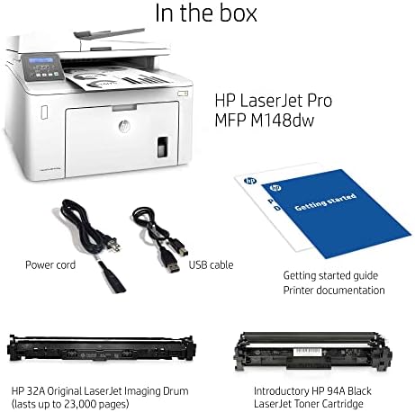 HP LaserJet Pro M148dw All-in-One Wireless Monochrome Laser Printer, Mobile & Auto Two-Sided Printing, Works with Alexa (4PA41A) - Image 5