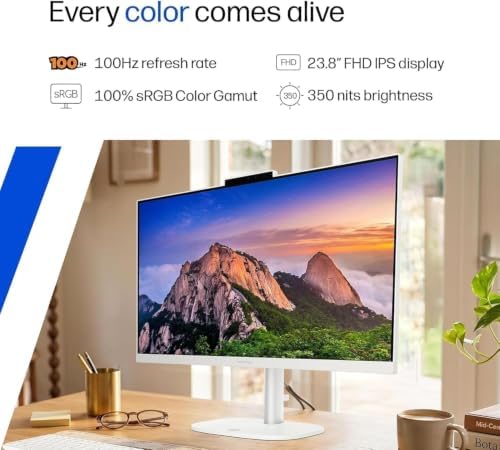 HP 24“ FHD OmniStudio All-in-One Desktop, 8GB DDR5 RAM, 512GB External and 128GB SSD, Intel Multi-cores, WiFi6, Keyboard & Mouse, Windows 11, Built for Home. - Image 4