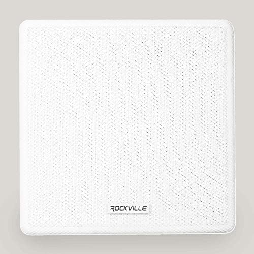 Rockville Cube 70V White 3.5" Commercial Restaurant Wall Speakers Pair - Image 3