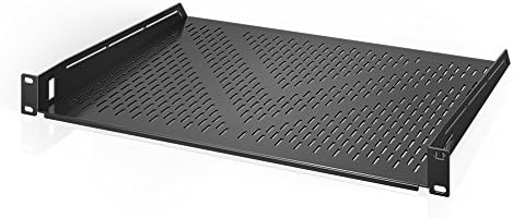 AC Infinity Vented Rack Shelf 1U, 14" Deep for 19" Server, AV Racks by ACInfinity