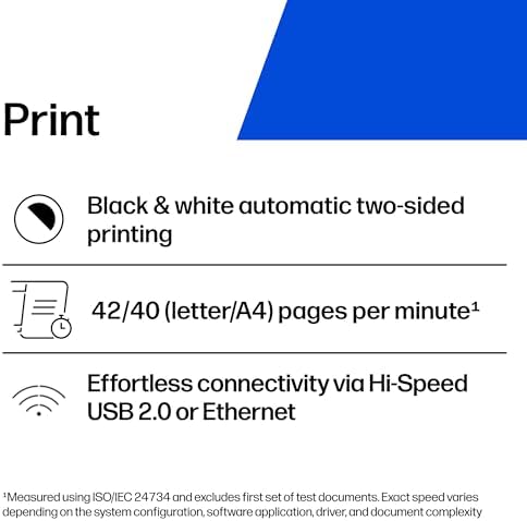 HP LaserJet Pro 4001dn Black & White Printer, Print, Fast speeds, Easy Setup, Mobile Printing, Advanced Security, Best-for-Small Teams, Ethernet/USB only - Image 2