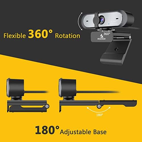 NexiGo N660P 1080P 60FPS Webcam with Software Control, Dual Microphone & Cover, Autofocus, HD USB Computer Web Camera, for OBS/Gaming/Zoom/Skype/FaceTime/Teams/Twitch (Renewed) - Image 6