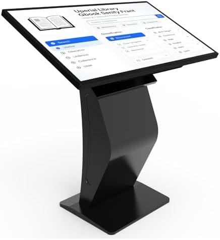 43 Inch Touch Screen Kiosk, 10pt PCAP Touch Screen Digital Signage, Plug&Play K-Style Indoor Digital Signage, Interactive LCD Display Signage, CMS/U-Disk Publish Content, Split Screen, Android 11 by 360SPB