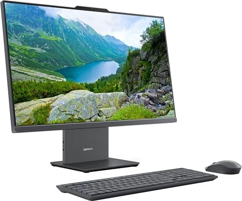 Lenovo IdeaCentre All-in-One Desktop Computer, 27" FHD Touchscreen, 6-core AMD Ryzen 5 8645HS, 64GB DDR5, 1TB SSD, Wi-Fi 6, HDMI in&Out, Wireless Charging Base, Wireless KB&Mouse, Windows 11 Home - Image 2