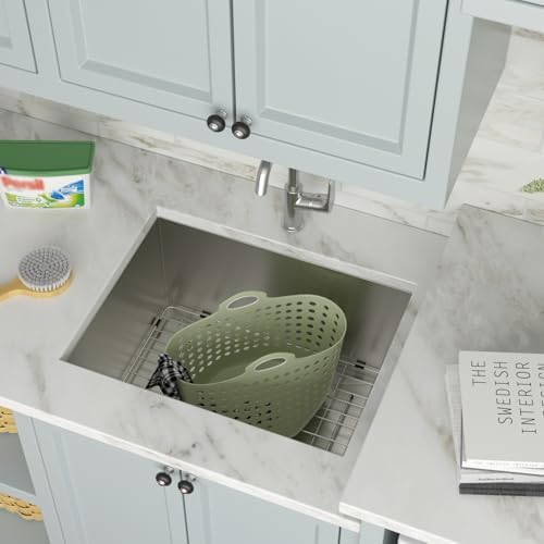 23 Inch Undermount Stainless Steel Laundry Sink - Image 3