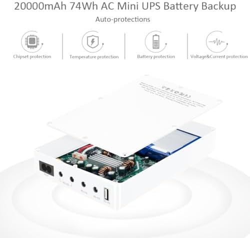 Mini UPS Battery Backup for Router, Modem, Security Camera - Image 4