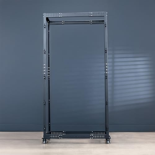 VIVO Black 42U Freestanding Server Rack Cart, CART-SR42U - Image 2