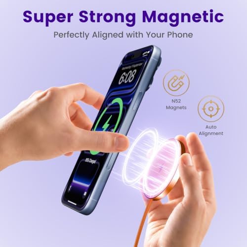 15W Wireless Charger for Apple MagSafe Charger, Magnetic Fast Charging Pad - Image 5