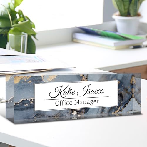 Desk Name Plate Personalized, Custom Name Plate for Desk, Acrylic Desktop Accessories, Office Gift & Decor for Women Men, Teacher Nurse Boss Employee Appreciation Gifts - Image 5