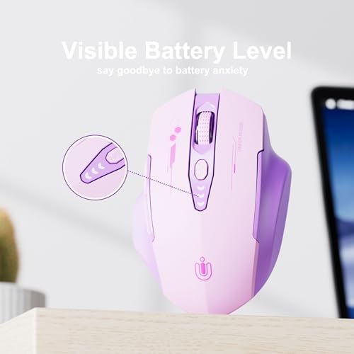 Uineer Bluetooth Mouse, Tri-Mode Wireless, Rechargeable, 3-Device Switch - Image 3