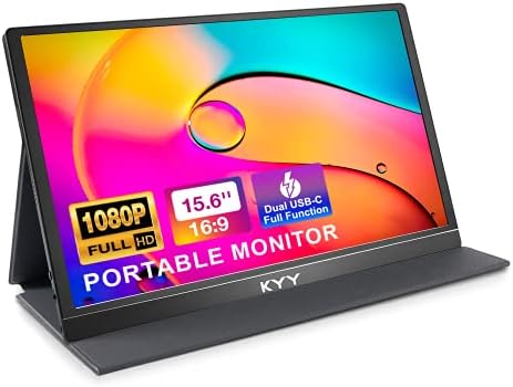 KYY Portable Monitor 15.6" 1080P FHD External Portable Laptop Monitor K3-1 by KYYTechBringYourLifeMoreConvenientandBrilliant
