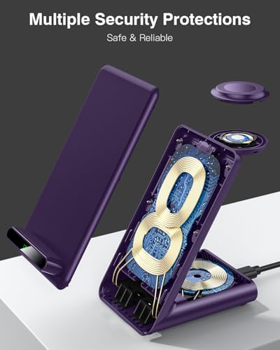 Wireless Charging Station,3 in 1 Charging Stand for Apple Multiple Devices - Image 4