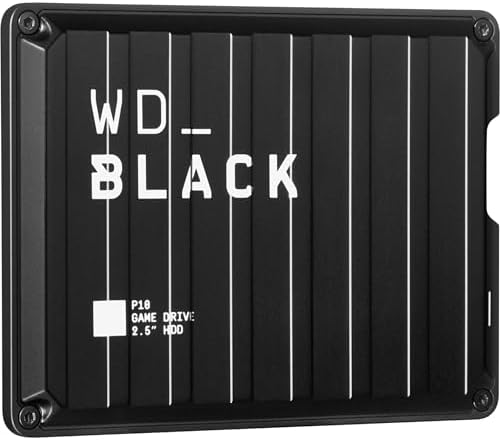 WD_BLACK 2TB P10 Game Drive - Portable External Hard Drive HDD, Compatible with Playstation, Xbox, PC, & Mac - WDBA2W0020BBK-WESN by WesternDigital