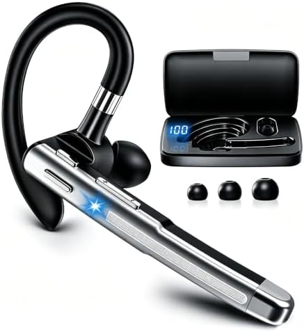 Bluetooth Headset, 100Hrs Bluetooth 6.1 Earpiece, HD Audio, Mute Button by Unknown