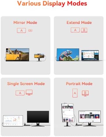 18.5" Portable Monitor, 1080P 100Hz 125% sRGB USB-C HDMI Laptop Monitor - Image 5