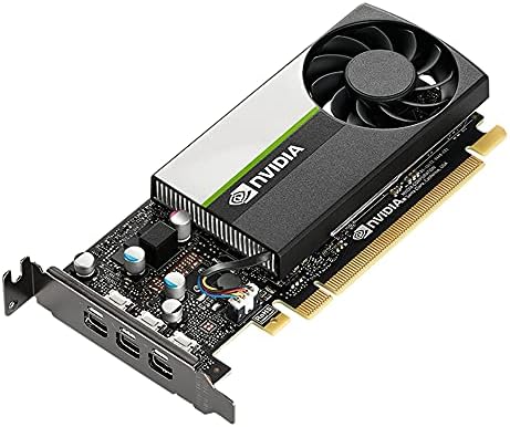 PNY NVIDIA T400 Professional Graphic Card 2GB GDDR6 PCI Express 3.0 x16, Single Slot, 3x Mini-DisplayPort, 8K Support, Ultra-quiet active fan by PNY