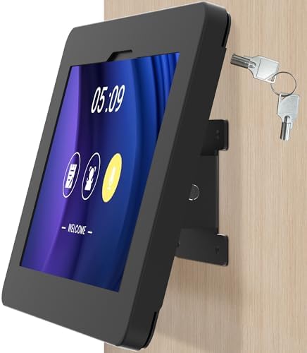 Tablet Wall Mount Compatible with Samsung Galaxy Tab A11+, Tab A9+, Anti Theft with Lock, All Metal, Tiltable - BSW101BJ by Beelta