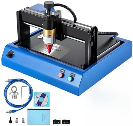 Electric Metal Marking Machine, Desktop Nameplate Tag Marking Tool, 3 in 1 Control, 0.05-1mm Depth, for Mark Fixed Character Serial Number VIN by Unknown