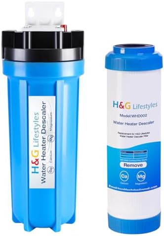 H&G Lifestyles Inline Water Softener for Water Heater, Scale Inhibitor by HGLifestyles