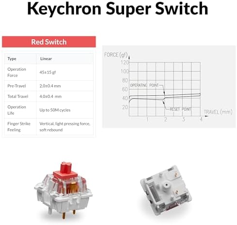 Keychron K8 V2 Wireless RGB Mechanical Keyboard, 87-Key TKL Layout, QMK Launcher Customizable, Hot-Swap Red Switch, Shine-Through Keycaps, Bluetooth 5.2 & Wired, Aluminum Frame, for Mac Windows Linux - Image 7
