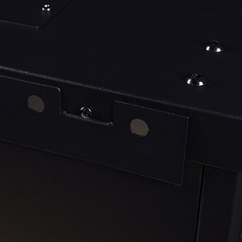 Rosewill Professional 9U Wall mount Cabinet Enclosure 19-Inch Server Network Rack With Locking Glass Door 16-Inches Deep Black (RSWM-9U001) - Image 5