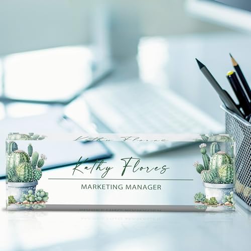 Custom Desk Name Plate, Acrylic & Personalized - Image 2