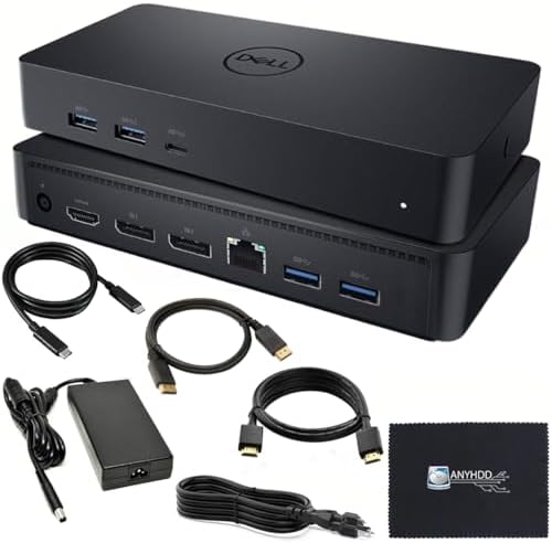 Dell D6000S Universal Docking Station USB-C USB-A with HDMI & DisplayPort by Amazon+Renewed