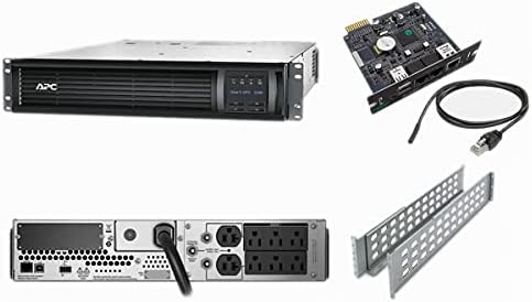 APC SMT2200RM2UNC Smart-UPS 2200VA 1920W 2U Rackmount Power Battery Backup with AP9631 Network Card (Renewed) by Amazon+Renewed