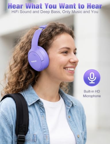 RUNOLIM Active Noise Cancelling Headphones, Wireless Bluetooth Over Ear - Image 7