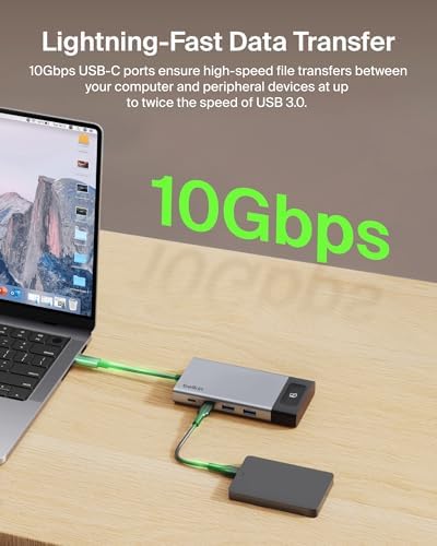Belkin USB-C Hub 8-in-1 Dual 4K60Hz Display 100W for Windows - Image 6
