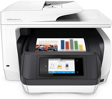 HP OfficeJet Pro 8720 All-in-One Wireless Printer, Instant Ink or Amazon Dash Replenishment Ready - White (M9L75A) by Unknown